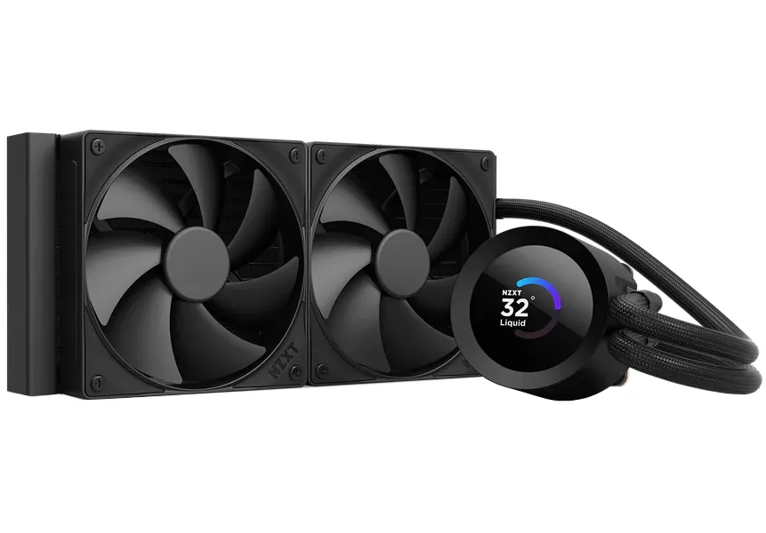 NZXT vodní chladič Kraken 240 / 2x120mm fan / 4-pin PWM / LCD disp. / 6 let (RL-KN240-B2)