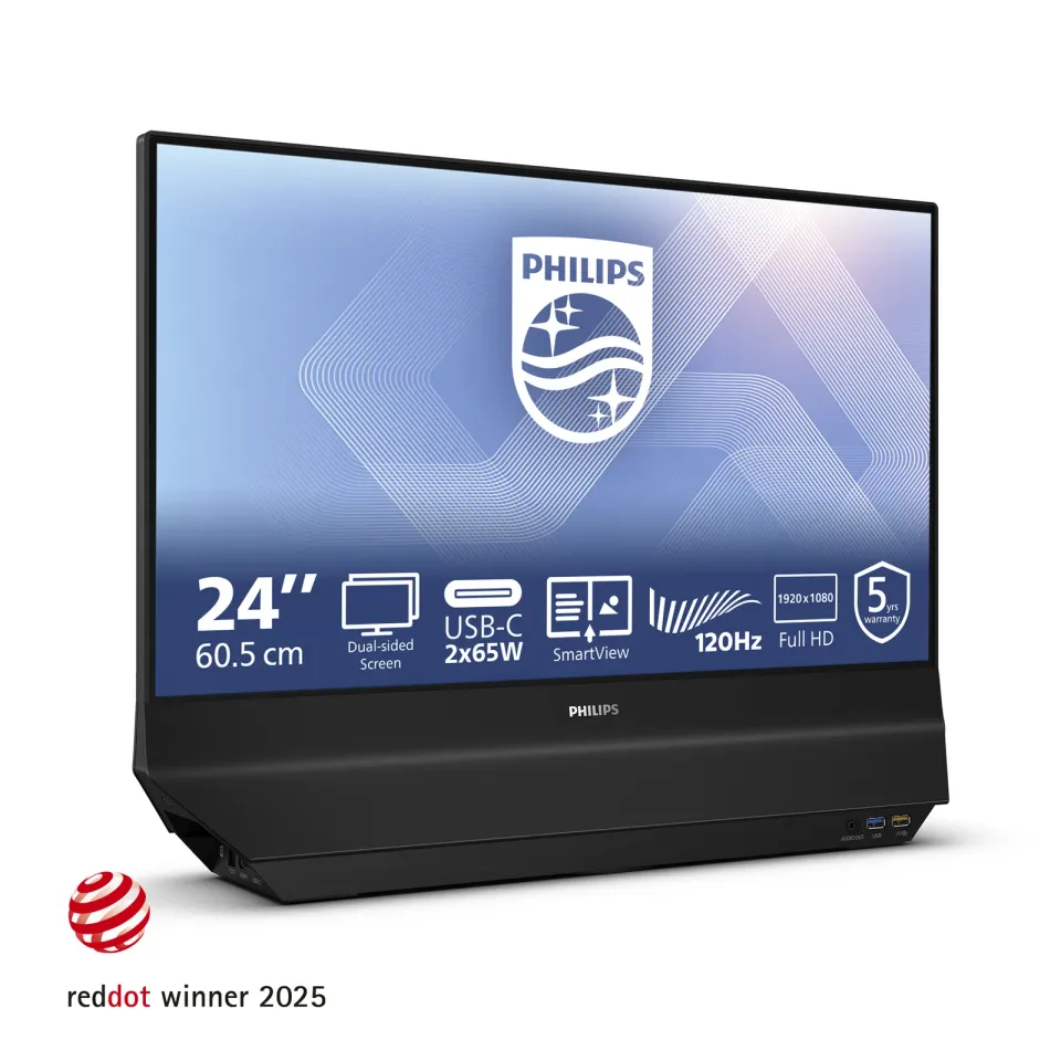 Philips LCD 24B2D5300 2x23,8" IPS/1920x1080@120Hz/4ms/300cd/2xHDMI/2xUSB-A/2xUSB