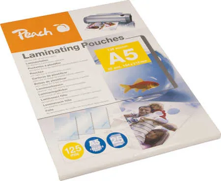 PEACH laminovací folie A5 (154x216mm), 125mic, PPR525-03, 25 ks