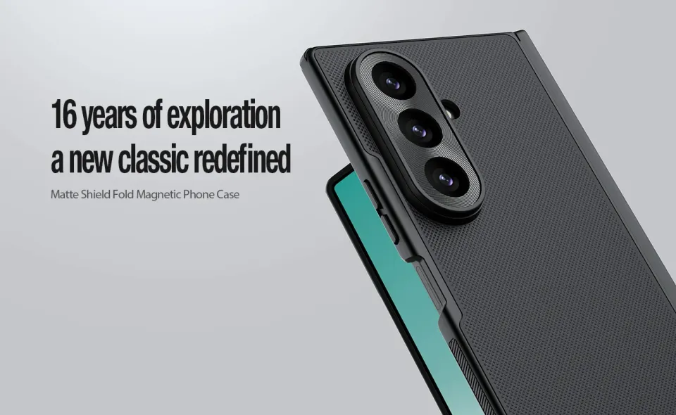 Nillkin Super Frosted FOLD Magnetic Zadní Kryt pro Samsung Galaxy Z Fold 8 Ultra Black