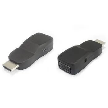 PremiumCord Převodník HDMI na VGA miniaturní provedení se zvukem a napájecím kon