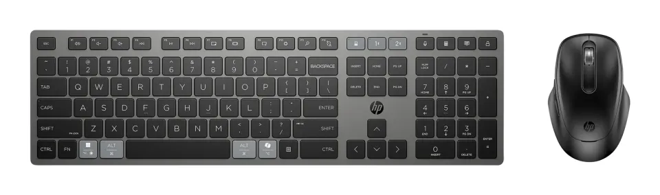 HP 720 Rechargeable wireless keyboard mouse - set dobíjecí bezdrátové myši a klávesnice