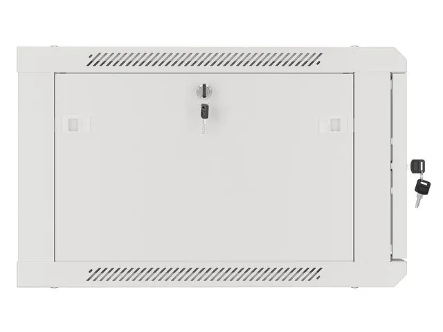 LANBERG 19" RACKOVÁ SKŘÍŇ PRO MONTÁŽ NA STĚNU 6U/600X600 (FLAT PACK) S PROSKLENÝMI DVEŘMI ŠEDÁ V2
