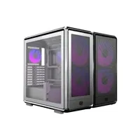 Cooler Master case MasterFrame 600 Mesh Silver ARGB, Průhledná bočnice, ATX, 2x 200mm ARGB Fan, 1x 120mm ARGB Fan, Šedá