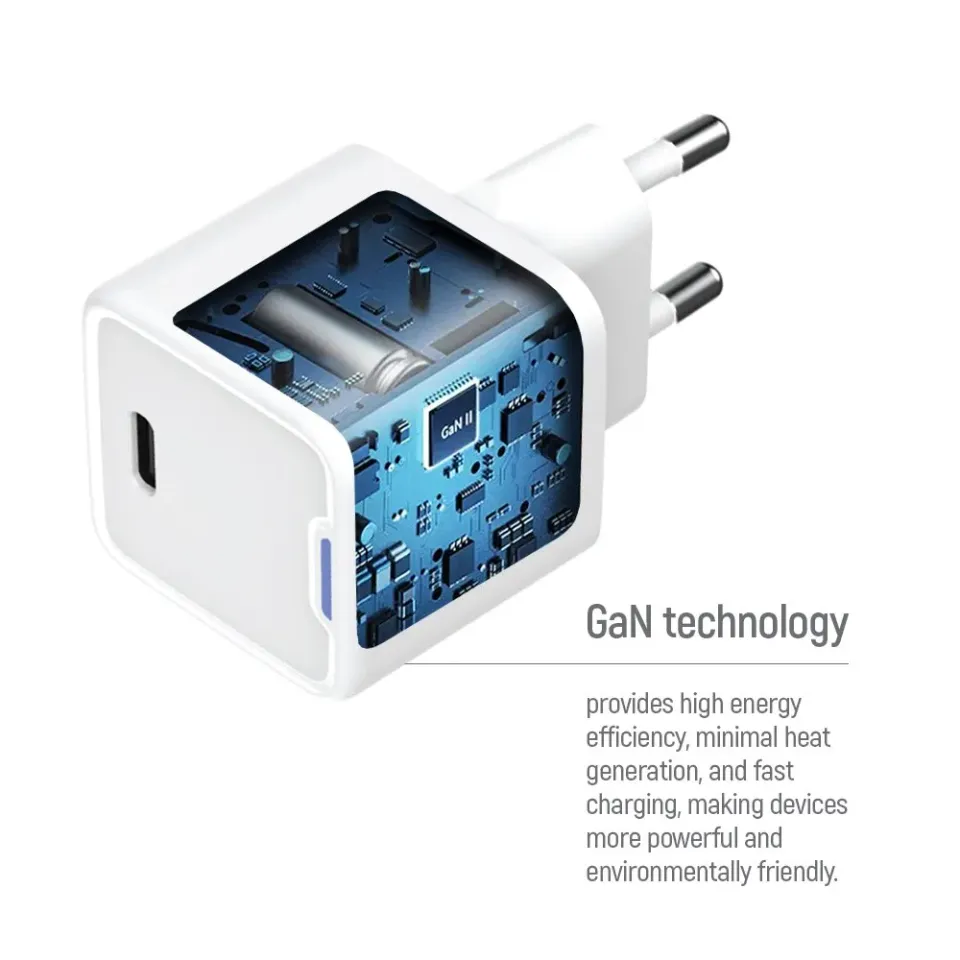 COLORWAY 1x USB-C/ síťová nabíječka/ GaN/ PD/ PPS/ 20W/ Bílá