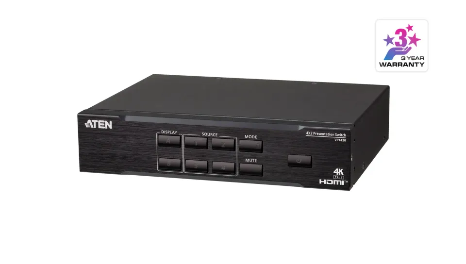 ATEN VP1420 4 x 2 True 4K Presentation Matrix Switch