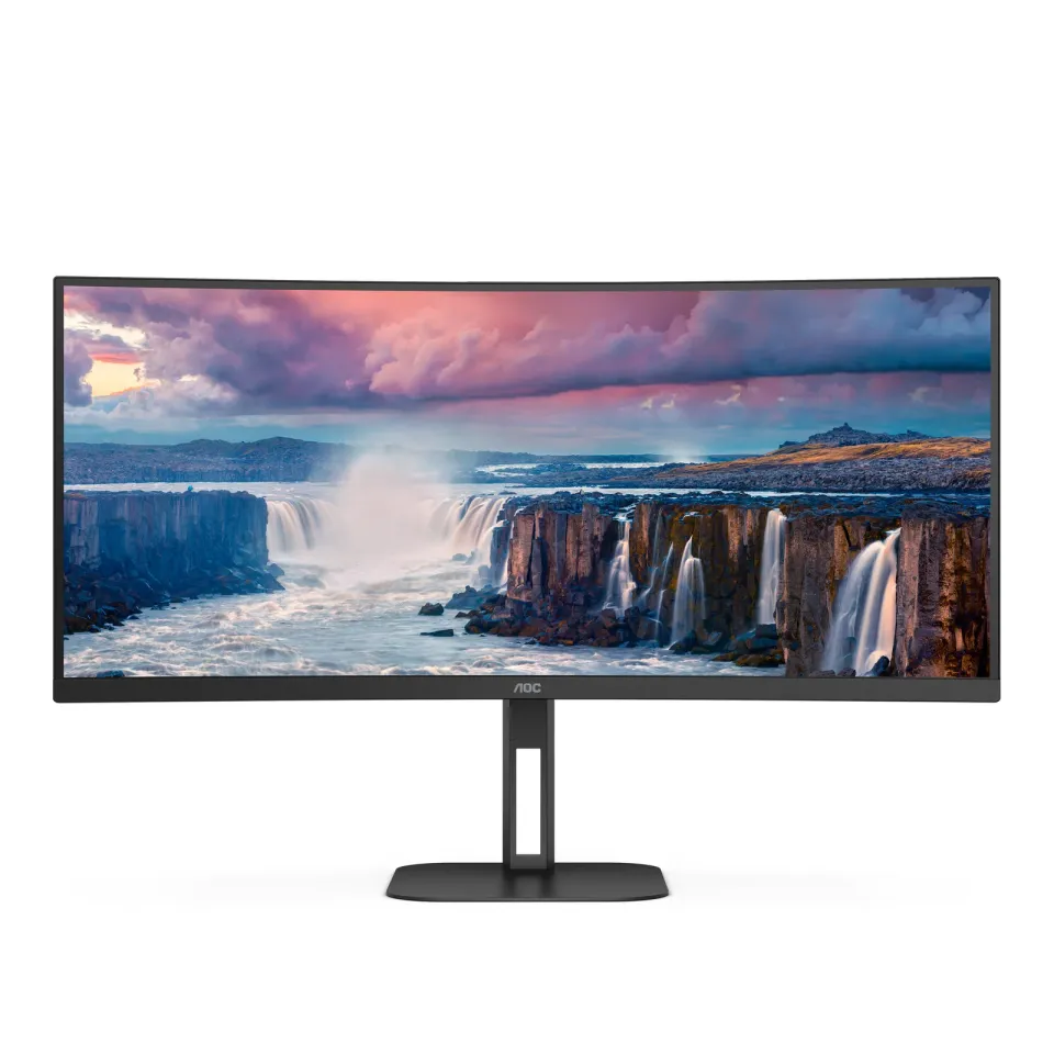 AOC LCD CU34V5C 34" zakřivený VA/3440x1440@100Hz/1ms/300cd/HDMI/DP/4xUSB/USB-C/R