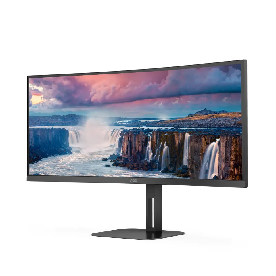 AOC LCD CU34V5C 34" zakřivený VA/3440x1440@100Hz/1ms/300cd/HDMI/DP/4xUSB/USB-C/R