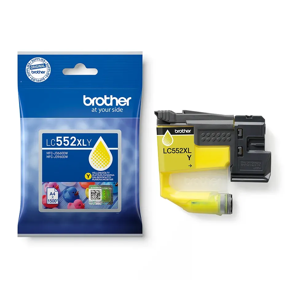 Brother LC552XLY (inkoust yellow, 1500 str.)
