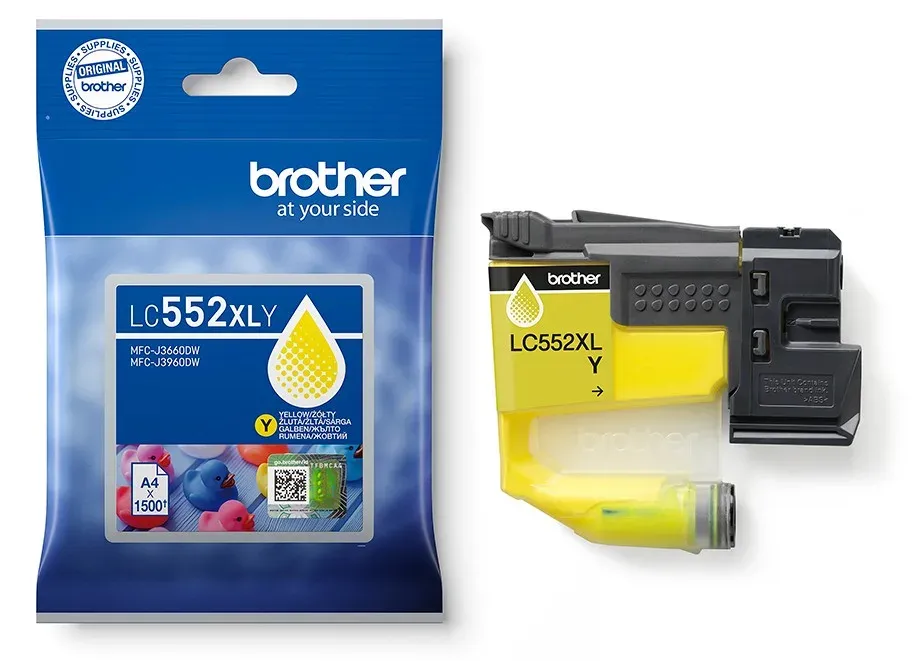 Brother LC552XLY (inkoust yellow, 1500 str.)