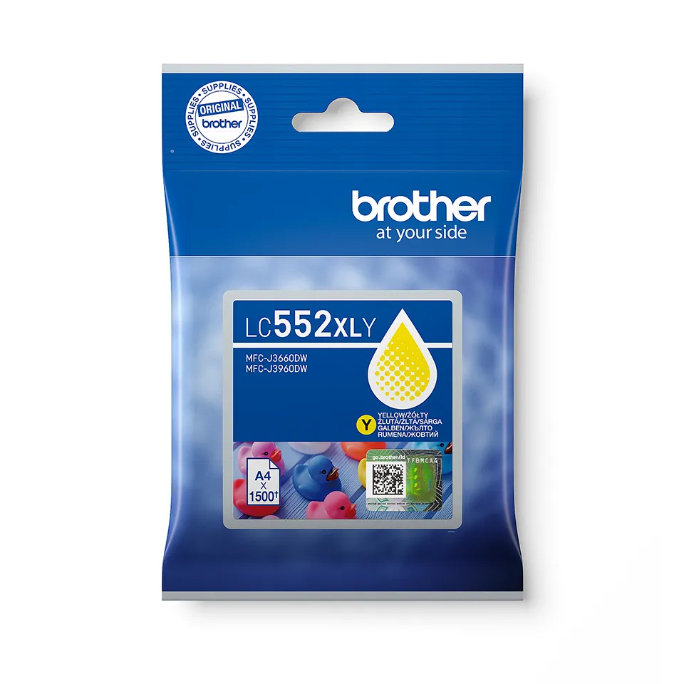Brother LC552XLY (inkoust yellow, 1500 str.)