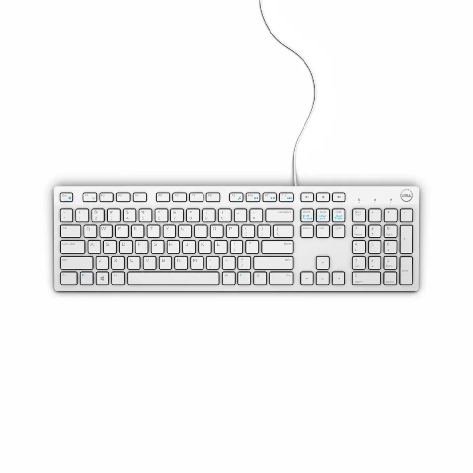 Dell KB216/Drátová USB/US layout/Bílá