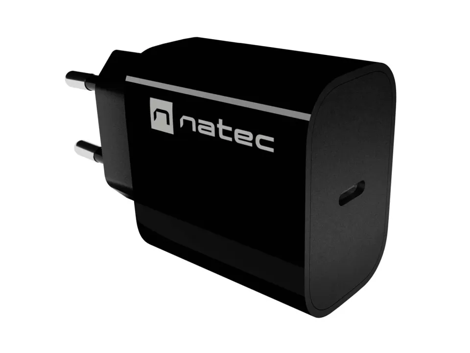 Universální nabíječka Natec RIBERA 20W, 1X USB-C, černá