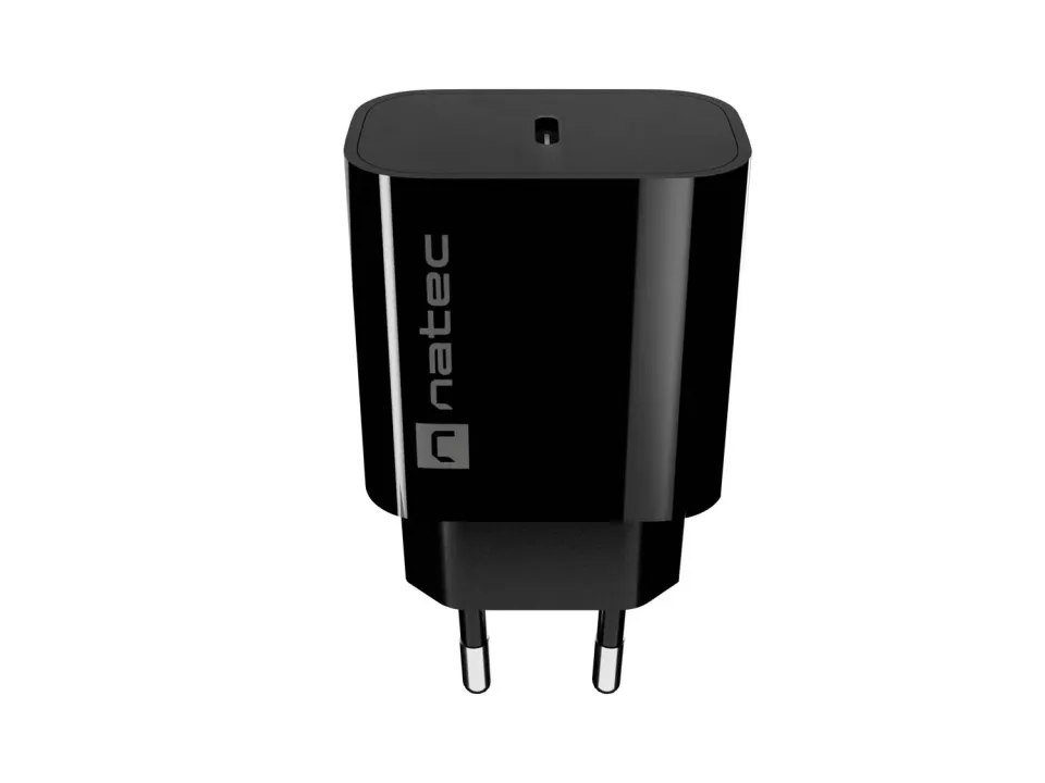 Universální nabíječka Natec RIBERA 20W, 1X USB-C, černá