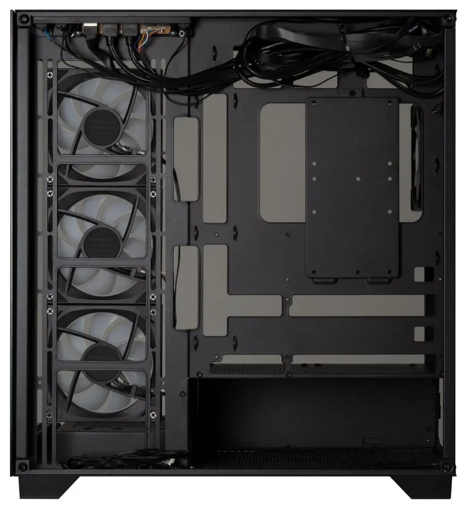 BitFenix skříň CETO / ATX / 4x 120mm FRGB fan / 2x USB 3.0 / USB-C / tvrzené sklo / černá