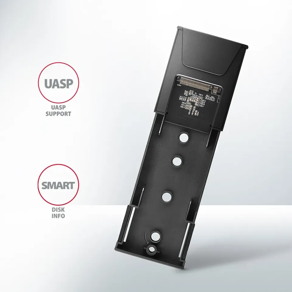 AXAGON EEM2-GTS2, USB-C 10Gbps - M.2 NVMe & SATA SSD kovový THIN box, bezšroubko