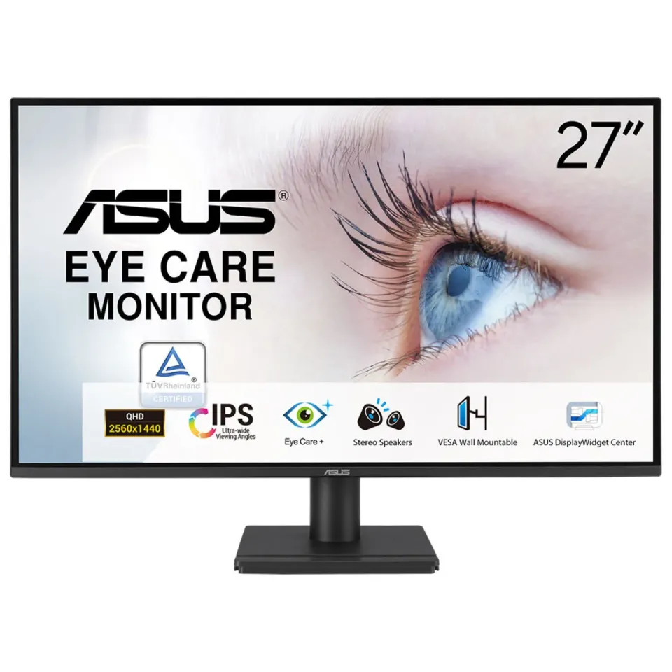 ASUS/VA27AQ/27"/IPS/QHD/75Hz/1ms/Černá/3R