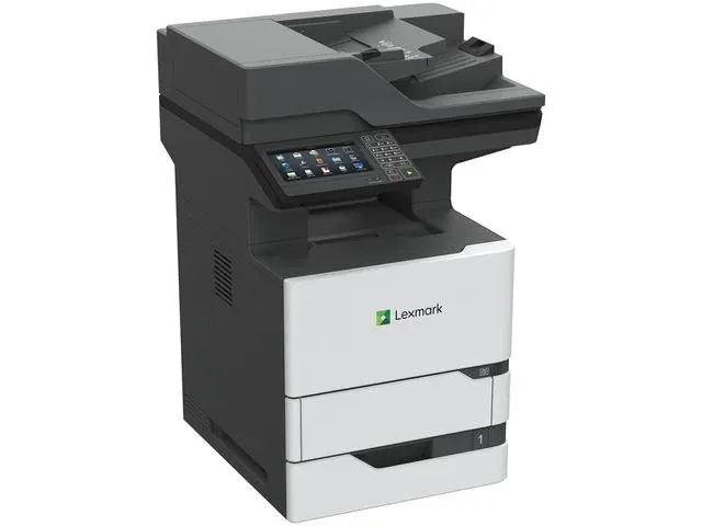 Lexmark MX721ade – černobílá laserová multifunkce A4 4 v 1 s faxem, 61 str./min, duplex, DADF na 200 listů, 7" displej
