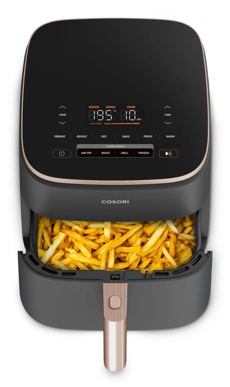Cosori TurboBlaze Pro horkovzdušná fritéza 6.2l, keramika - černá
