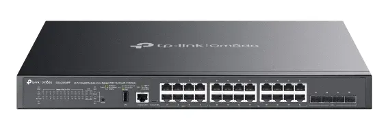 Omada 24-Port Gigabit Stackable Lite L3 Managed PoE++ Switch with 4 10G Slots