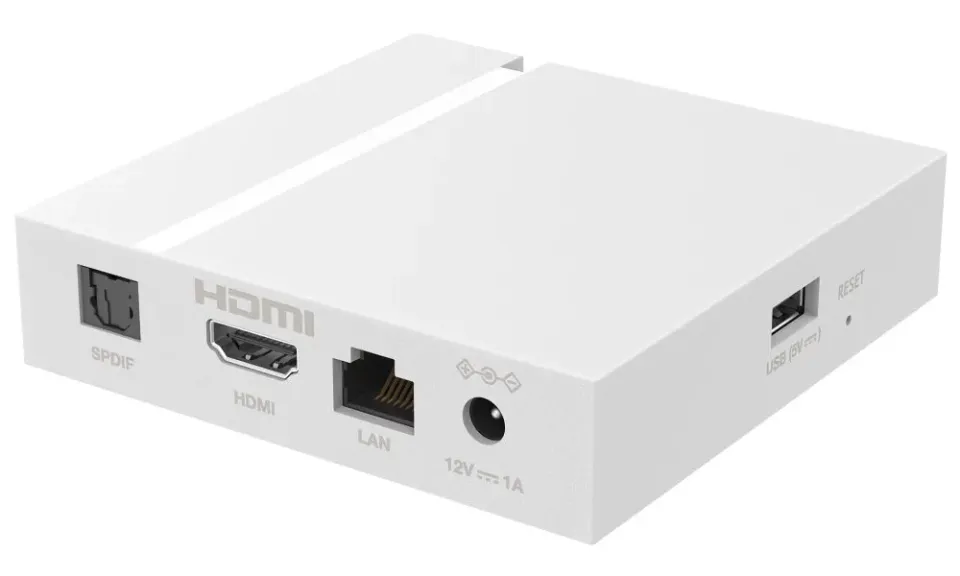 STRONG android box LEAP-S3+V2/ 4K UHD/ H.265/HEVC/ NETFLIX/ O2 TV/ HBO Max/ HDMI/ USB/ LAN/ Wi-Fi/ Android TV 11/ bílý