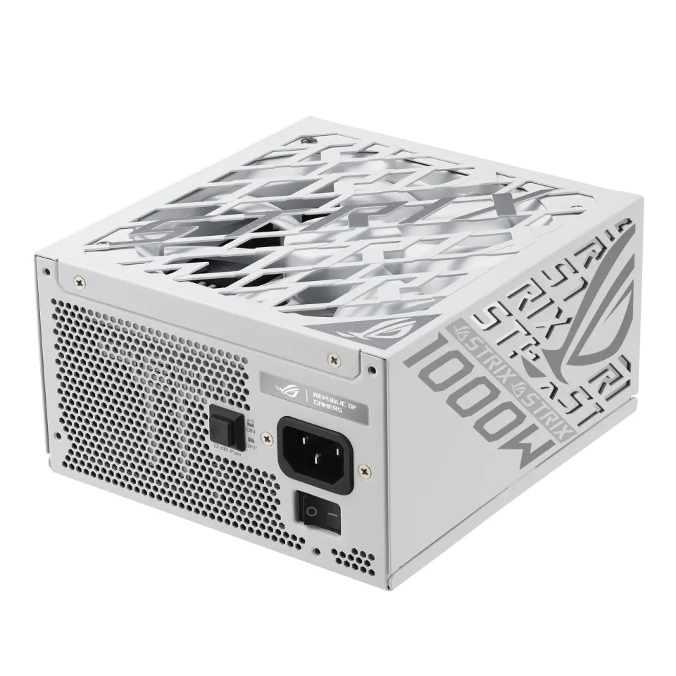 ASUS zdroj ROG STRIX 1000W White, 135mm, 80 Plus Platinum, Plně modulární, ATX 3.1