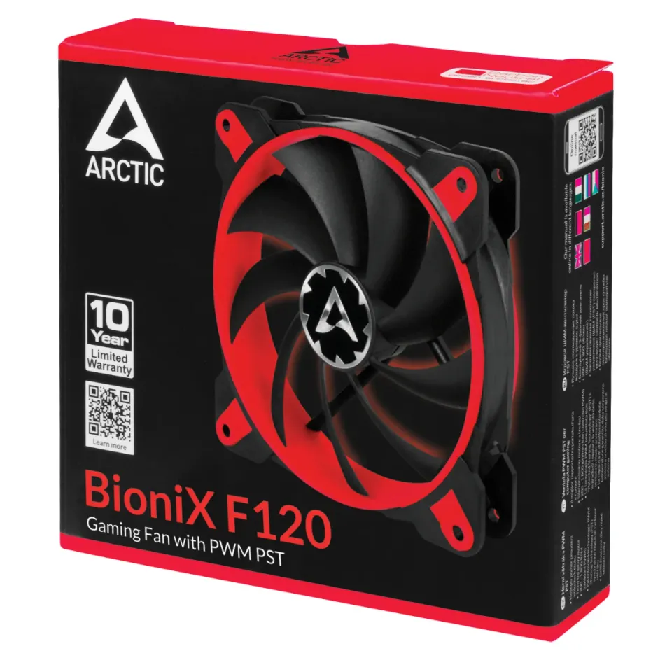 ARCTIC BioniX F120 (Red) – 120mm eSport fan