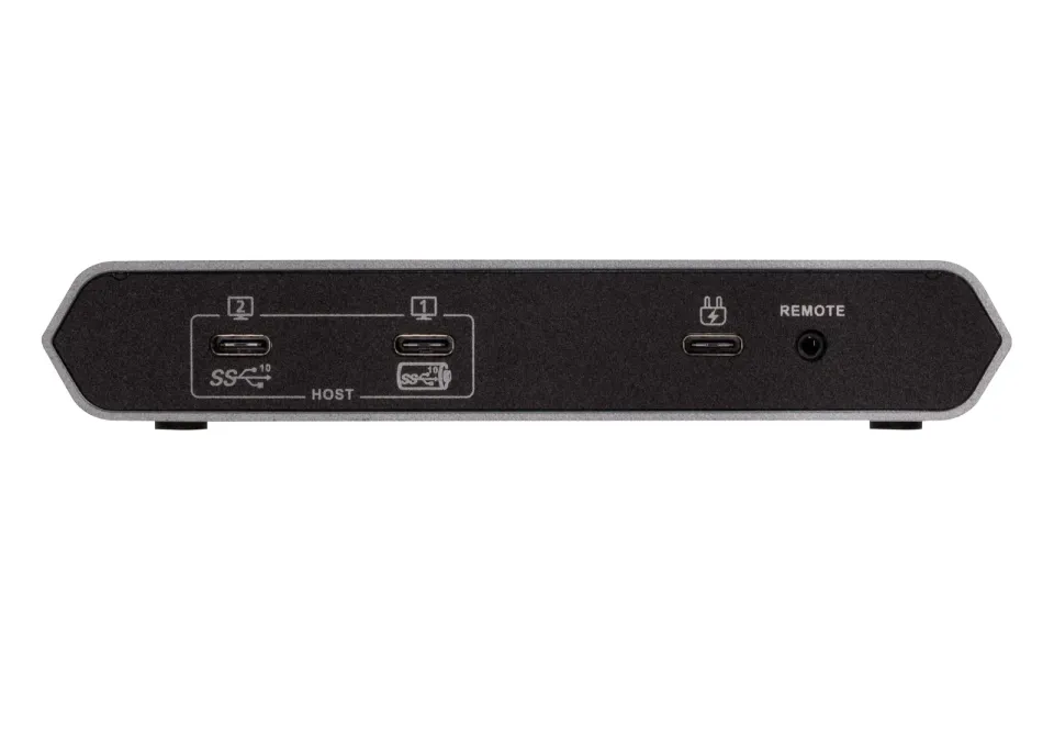 Aten 2-Port USB-C Gen 2 Sharing Switch with Power Pass-through