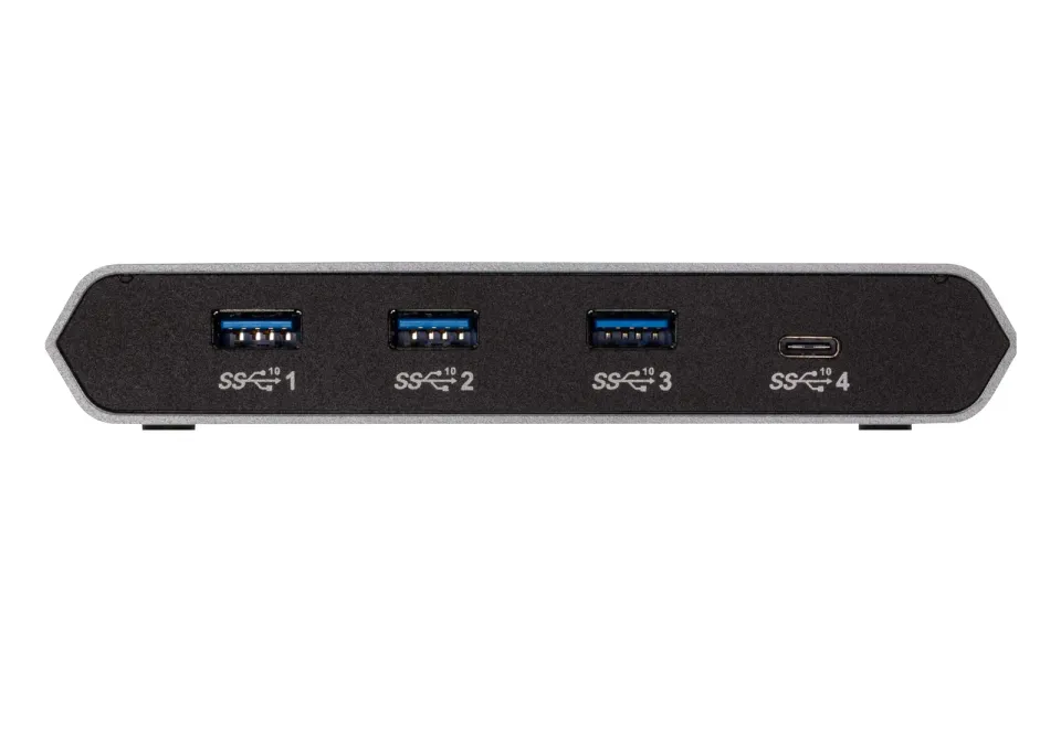 Aten 2-Port USB-C Gen 2 Sharing Switch with Power Pass-through