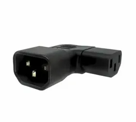 PremiumCord Adaptér úhlový na stranu IEC C13 female na IEC C14 male, napětí 230V