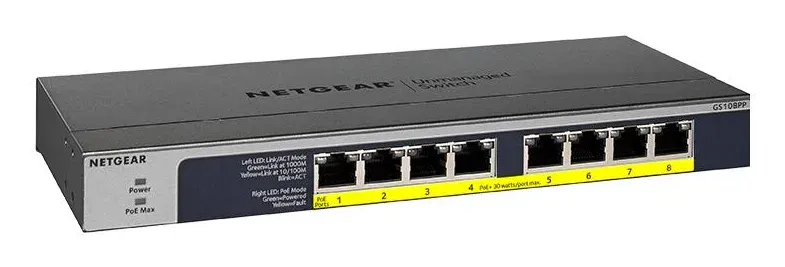 Netgear 8PT POE/POE+ GIGABIT UNMANAGED SWCH