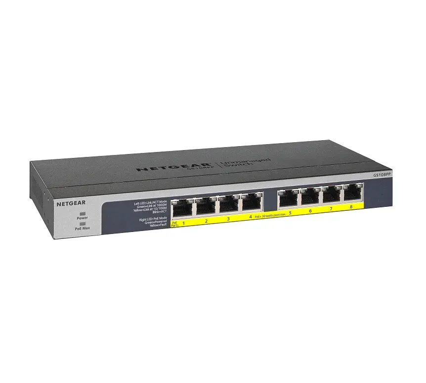 Netgear 8PT POE/POE+ GIGABIT UNMANAGED SWCH