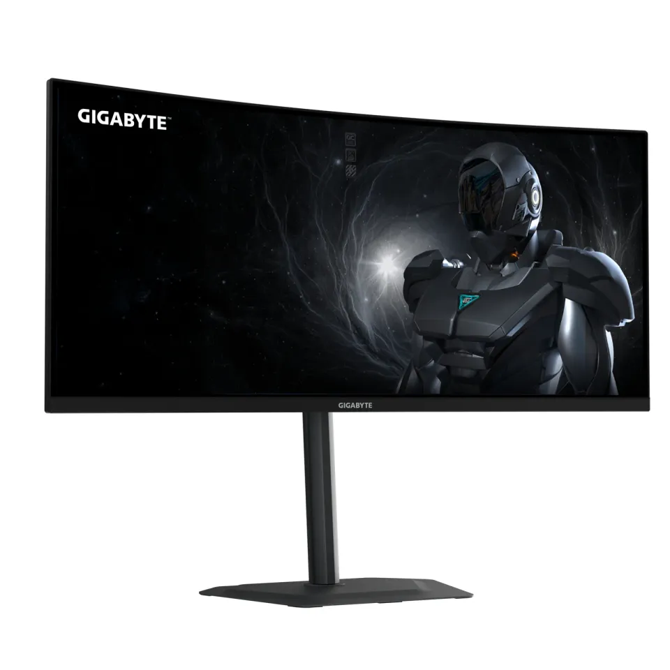 GIGABYTE LCD - 34" Gaming monitor G34WQC2, VA, 21:9, 3440x1440 QHD, 200Hz, 450 cd/m2, 1ms, 2xHDMI, 2xDP