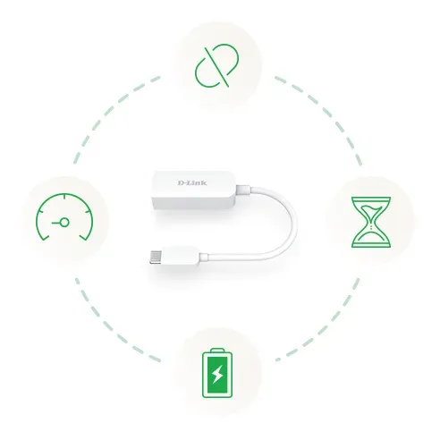 D-Link DUB-E250 USB-C to 2.5G Ethernet Adapter