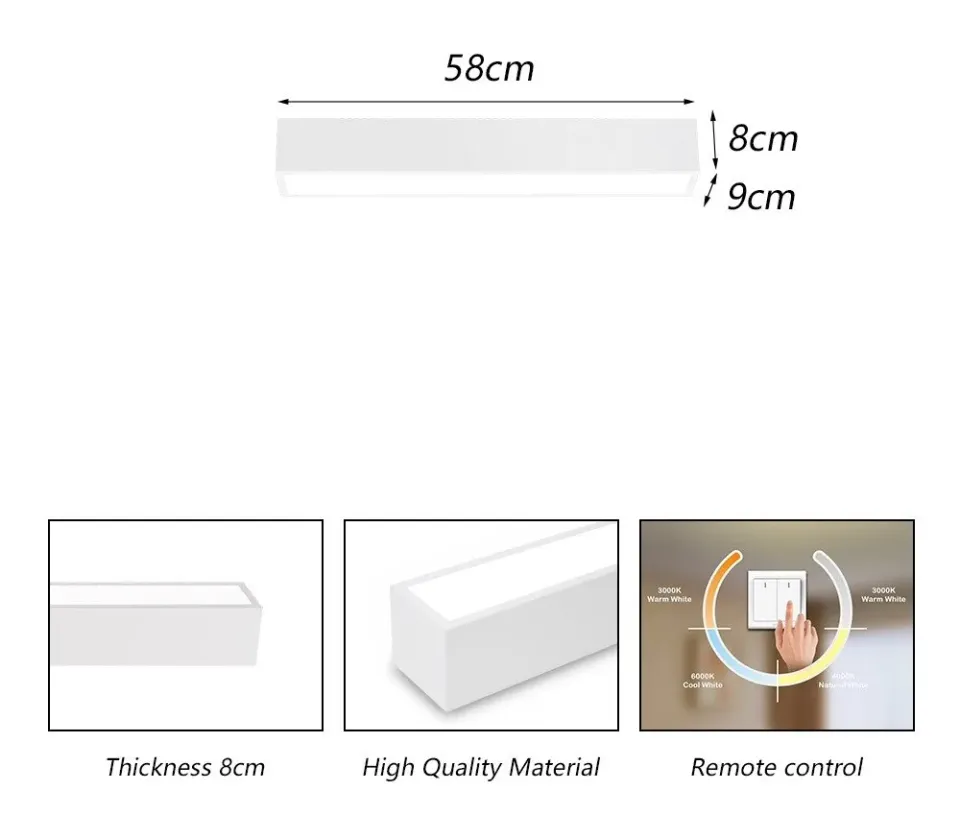 IMMAX NEO LITE LUNGO SMART stropní svítidlo 58cm 20W 1520lm, s podporou BEACON, Wi-Fi, TUYA, bílé