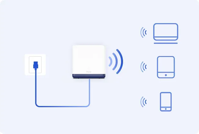 MERCUSYS Halo H50G(3-pack), AC1900 Wi-Fi Mesh systém pro celou domácnost
