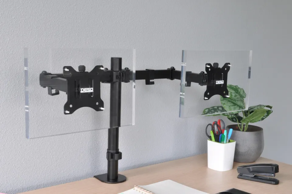 Držák na monitor DESQ dvouramenný, kloubový