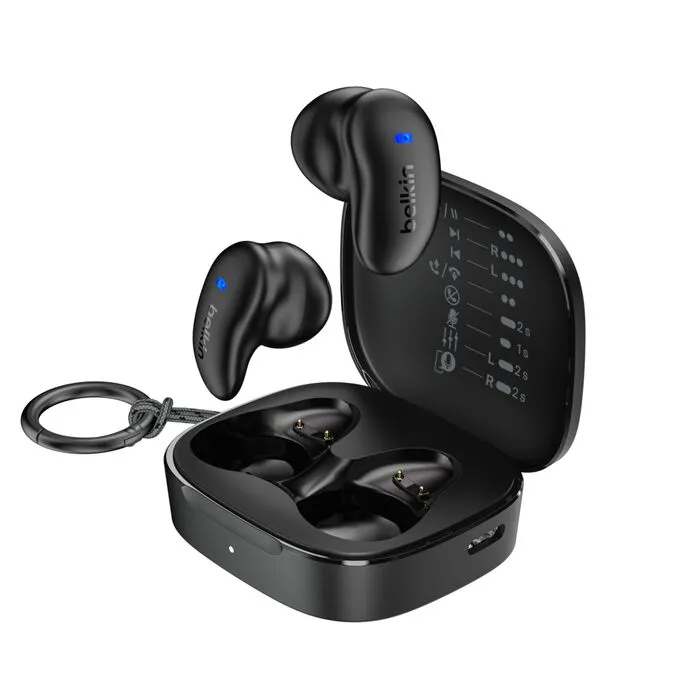Belkin SOUNDFORM Anywhere - True Wireless Earbuds - bezdrátová sluchátka, černá