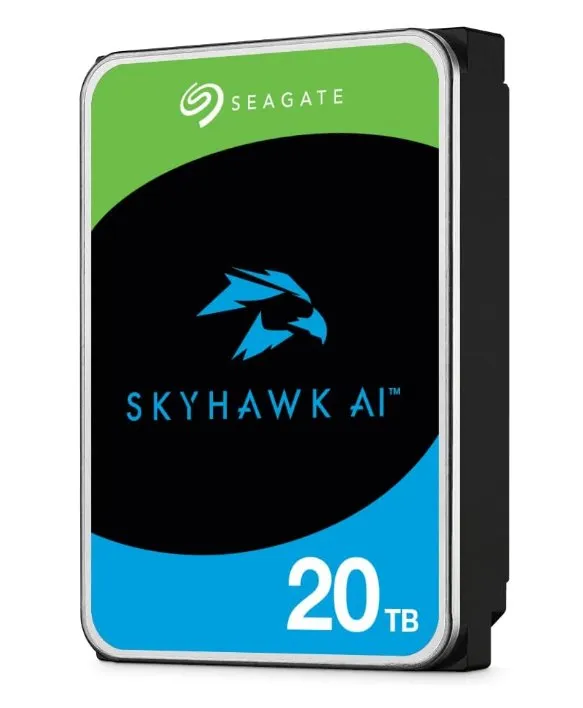 Seagate SkyHawk AI HDD, 20TB, SATAIII, 256MB cache, 7.200RPM (ST20000VE002)
