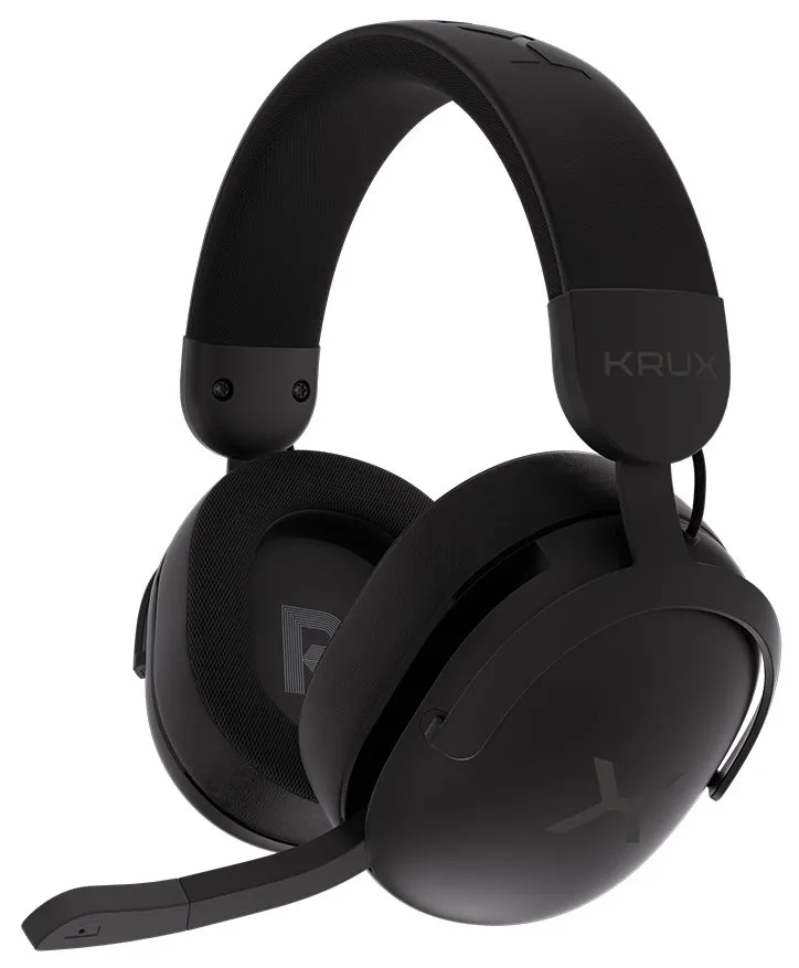Krux headset Crave Pro Wireless / bezdrátový / 2,4GHz / USB / BT / černý