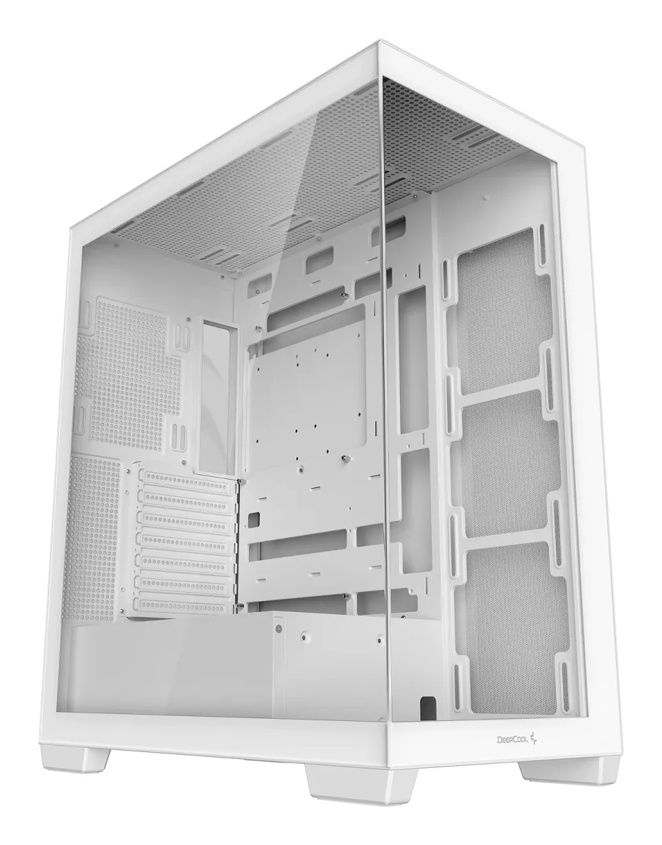 DEEPCOOL Case CG580 WH, ATX, Průhledná bočnice, bílá