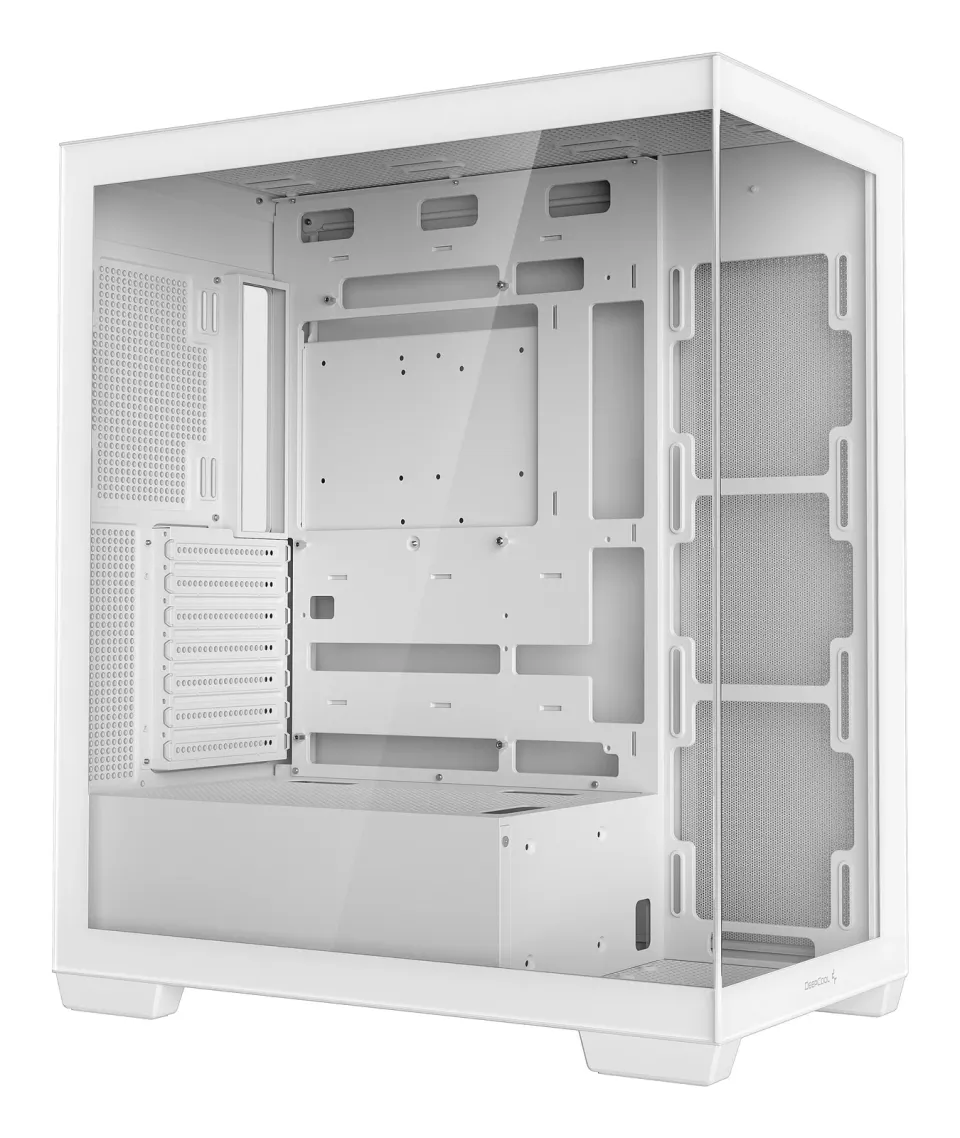 DEEPCOOL Case CG580 WH, ATX, Průhledná bočnice, bílá