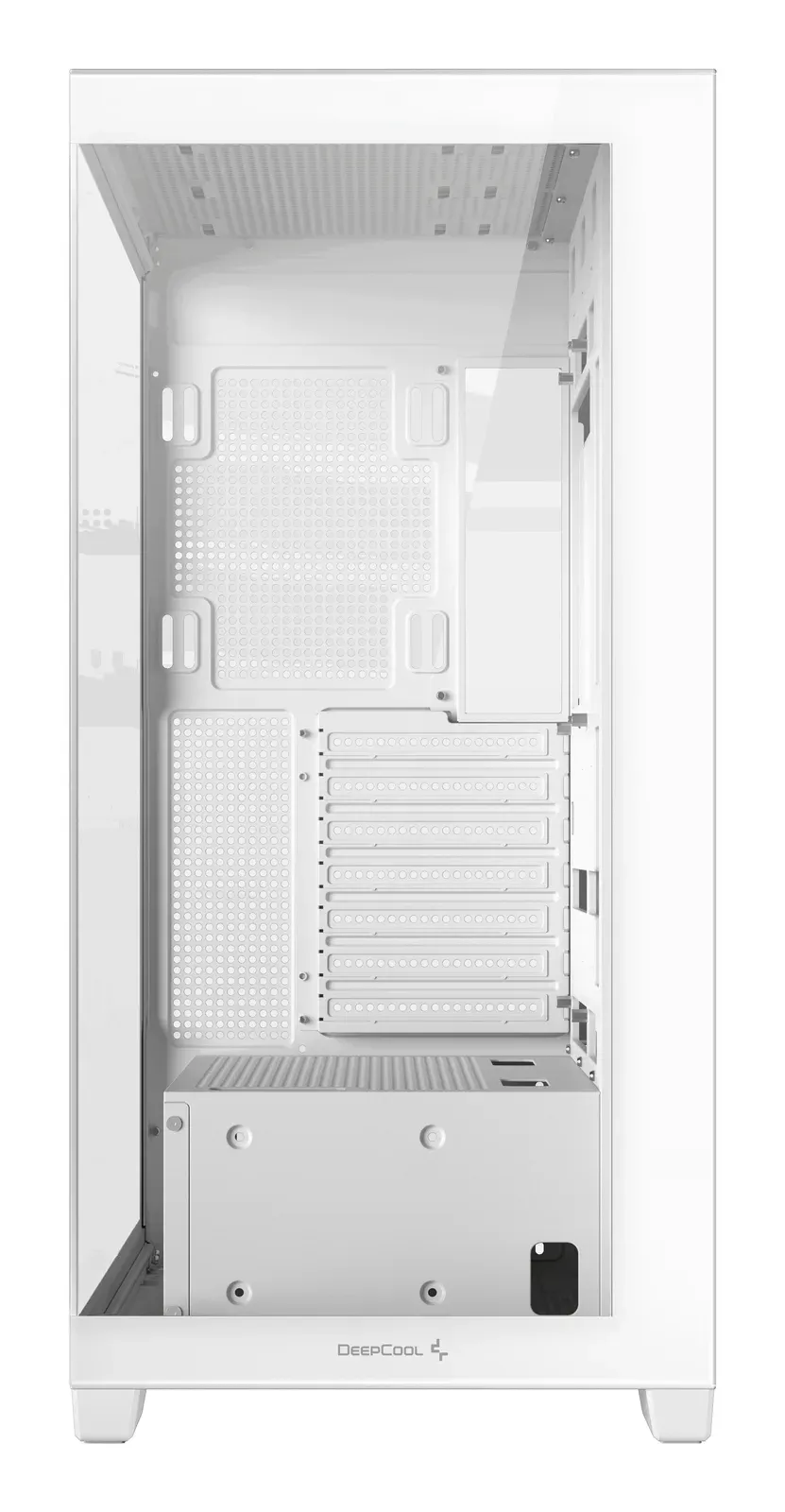 DEEPCOOL Case CG580 WH, ATX, Průhledná bočnice, bílá