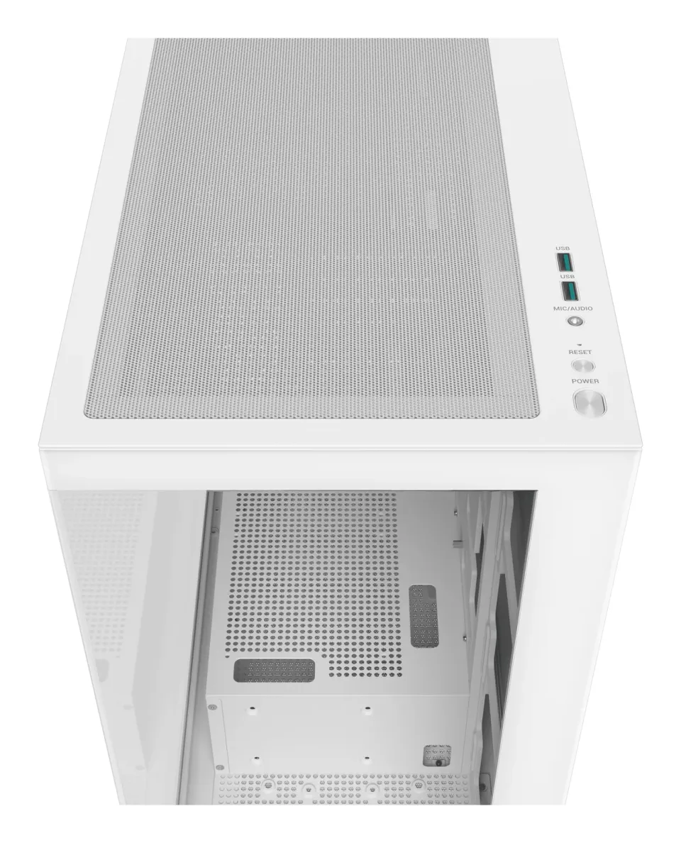 DEEPCOOL Case CG580 WH, ATX, Průhledná bočnice, bílá