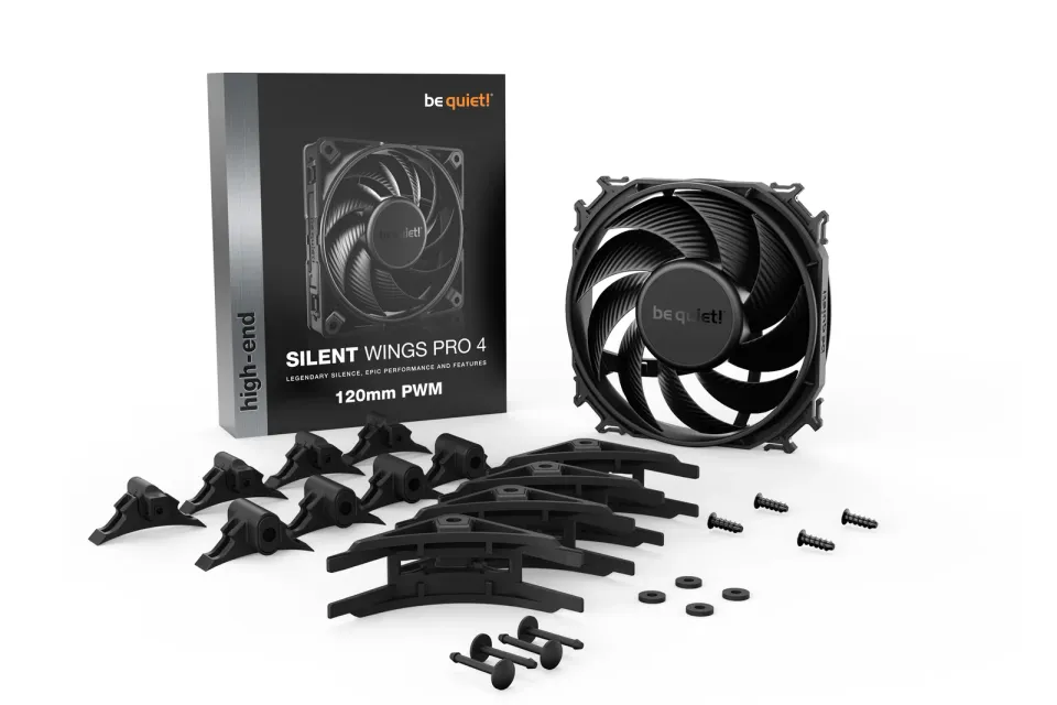 Be quiet! / ventilátor Silent Wings PRO 4 / 120mm / PWM / 4-pin / 36,9dBA
