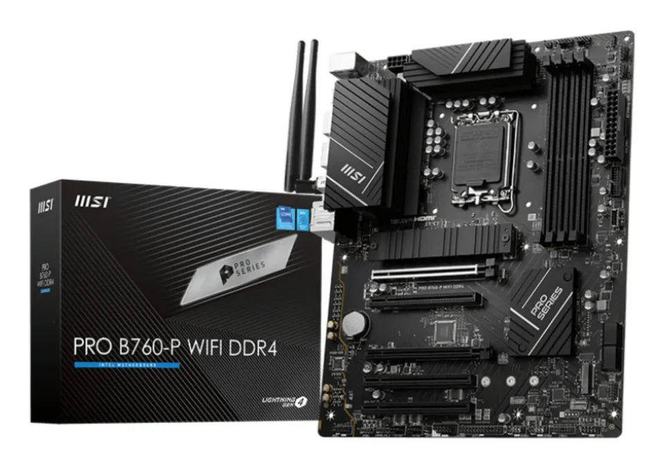 MSI PRO B760-P WIFI DDR4, 1700, Intel B760, 4xDDR4, ATX