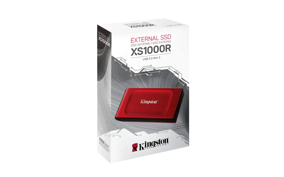 Kingston Flash SSD 2TB XS1000 External USB-C 3.2 Gen 2x2 Portable Solid State Dr
