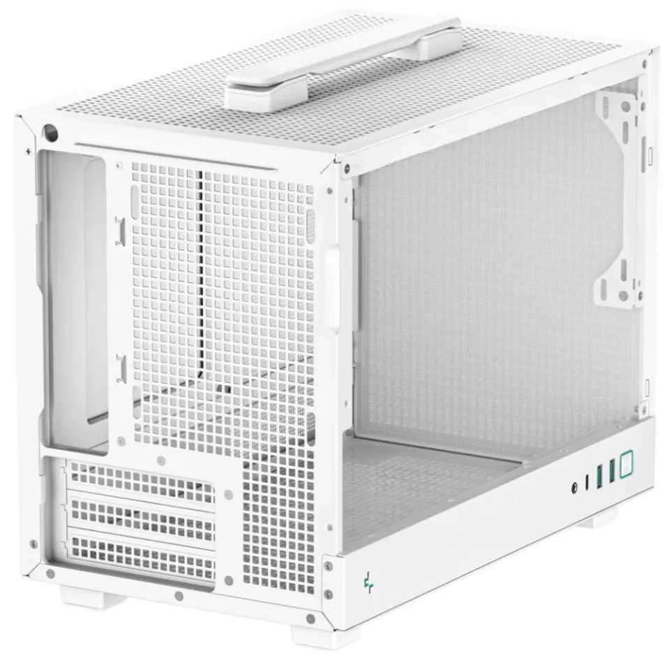 DEEPCOOL skříň CH160 / miniITX / USB 3.0 / USB-C / prosklená bočnice / držadlo / bílá