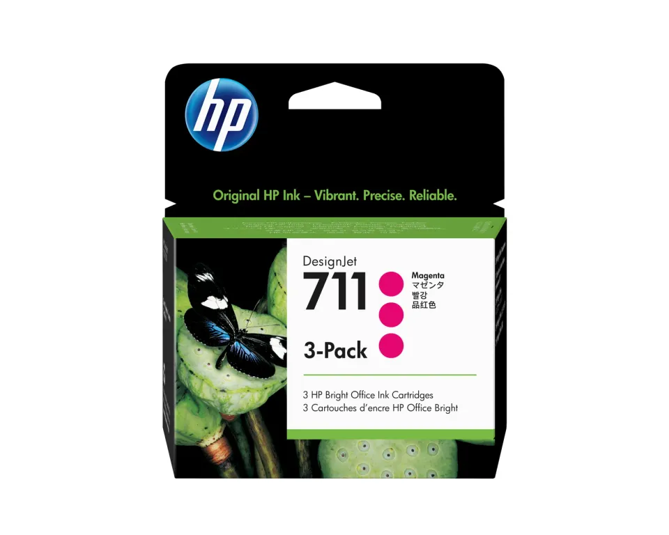 HP CZ135A = 3pack CZ131A náplň č.711 purpurová (3x 29ml) (magenta, pro DesignJet T120, T130, T520)