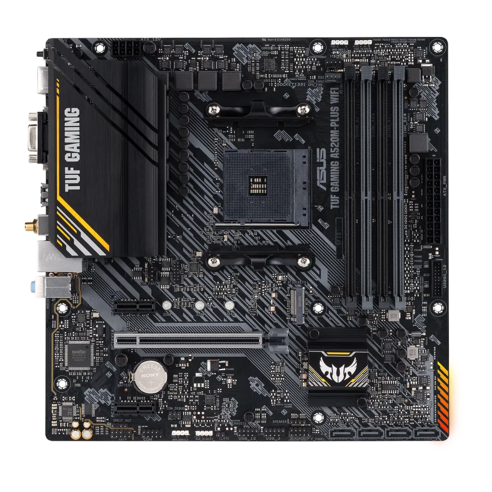 ASUS MB TUF GAMING A520M-PLUS WIFI soc.AM4 A520 DDR4 mATX M.2 D-Sub HDMI DP